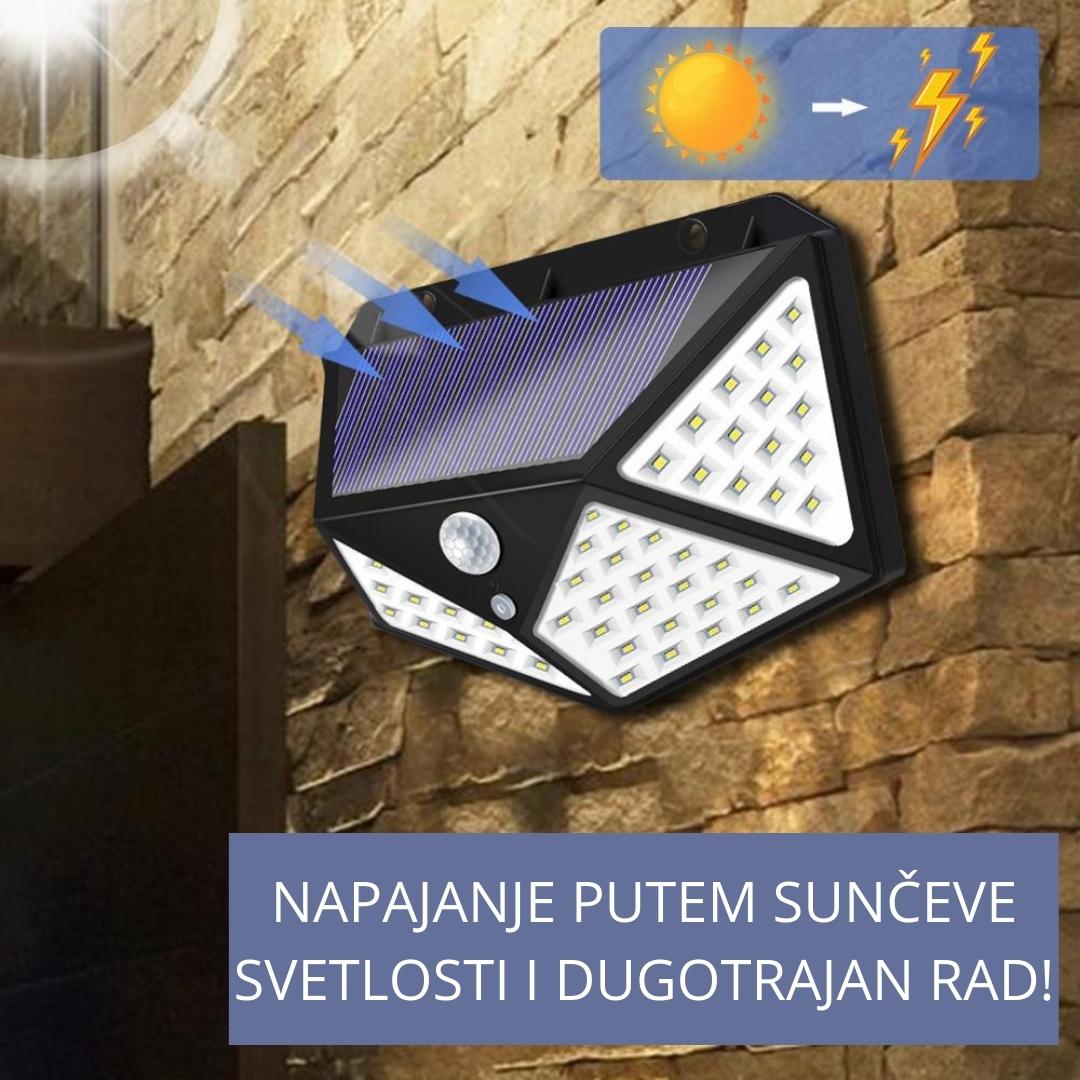 Solarna LED Zidna Lampa - Solar 100